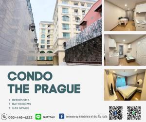 For RentCondoYaowarat, Banglamphu : Condo for rent, The Prague Condominium, beautiful room, ready to move in, Damrongrak Road, near Bo Bae Market, Pom Prap Sattru Phai