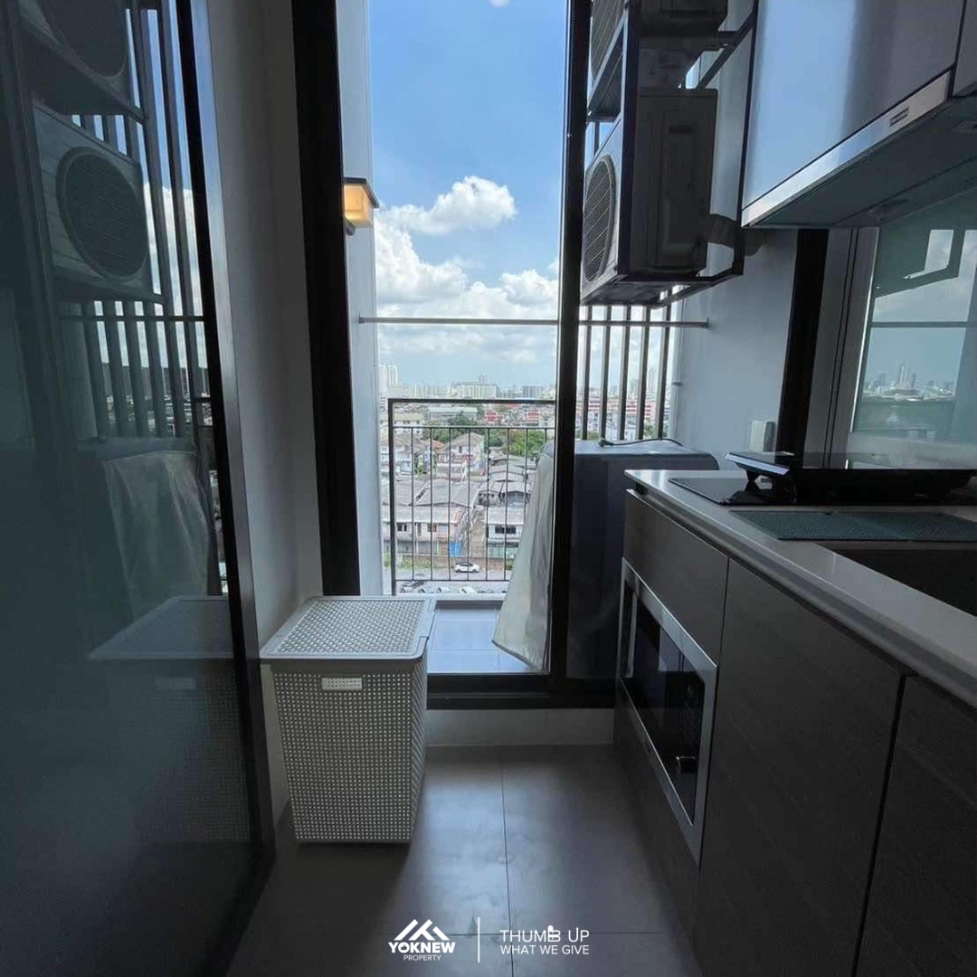 For SaleCondoPinklao, Charansanitwong : 🌅 Chao Phraya River view, so cool! Urbano Rajavithi, fully furnished, complete electrical appliances, ready to move in, no need to find more things, super convenient! 🏞️💡