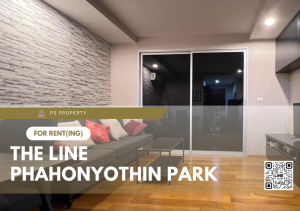 For RentCondoLadprao, Central Ladprao : For rent ✨ THE LINE Phahonyothin Park ✨ near BTS Lat Phrao Intersection, complete with furniture and electrical appliances.