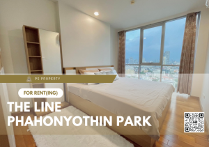 For RentCondoLadprao, Central Ladprao : For rent 📍 THE LINE Phahonyothin Park 📍 near BTS Lat Phrao Intersection, complete with furniture and electrical appliances.