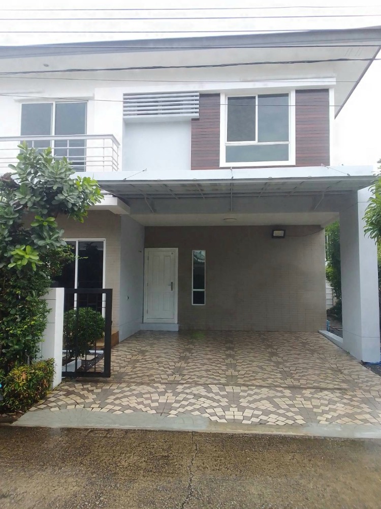 For RentTownhouseRama5, Ratchapruek, Bangkruai : For rent: 3-storey townhouse, next to The Walk Ratchaphruek, near Rama 5 roundabout, near Central Westville, extension in front and back of house, fully furnished, ready to move in