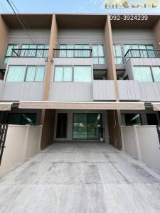 For RentHouseMin Buri, Romklao : House for rent in the middle of Rama 9 city_Krungthep Kreetha, new house, no one has ever lived in it, 3 bedrooms, 3 bathrooms, fully furnished, ready to move in, price only 43,000 baht/month