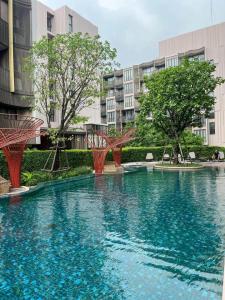 For RentCondoOnnut, Udomsuk : For rent: Kawa Haus 77 by Sansiri, resort-style condo, BTS Onnut (On Nut)