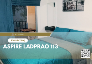 For RentCondoLadprao101, Happy Land, The Mall Bang Kapi : For rent ✨ Aspire Ladprao 113 ✨ complete furniture and electrical appliances, near MRT Bang Kapi.