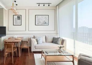 For RentCondoSukhumvit, Asoke, Thonglor : For rent!! Good location room at Quattro By Sansiri, 1 bedroom, minimalist style, high floor, fully furnished, ready to move in