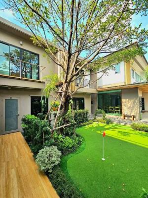 For RentHouseLadkrabang, Suwannaphum Airport : House for rent for those who love golf, love working, love fish, love trees.