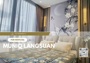 For RentCondoWitthayu, Chidlom, Langsuan, Ploenchit : For rent 📍 Muniq Langsuan 📍 2 bedrooms, 3 bathrooms, complete furniture and electrical appliances, near BTS Chidlom.