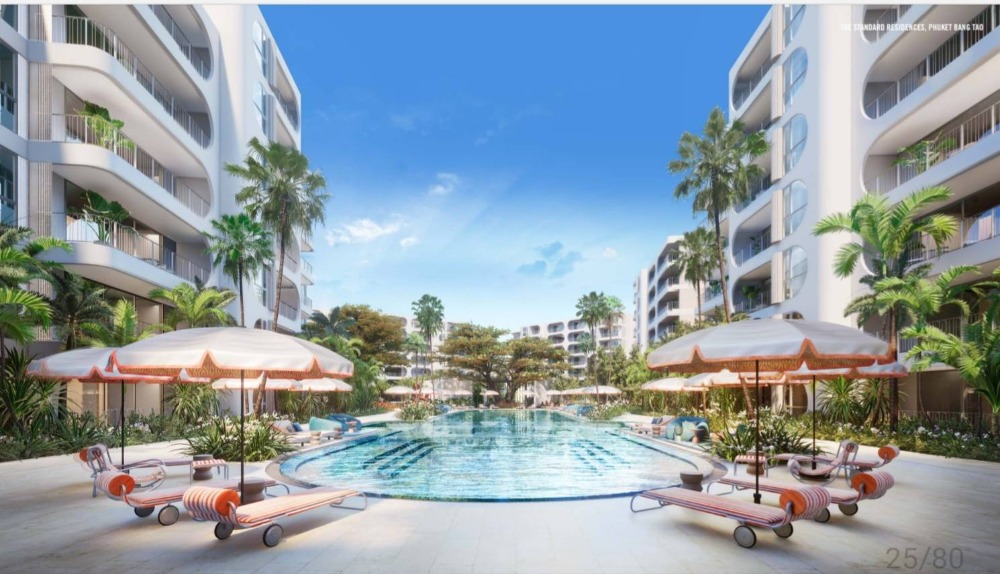 For SaleCondoPhuket : Condo for sale, The Standard Residence Phuket Bangtao, swimming pool view, good location, convenient transportation