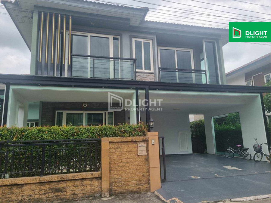 For SaleHousePattanakan, Srinakarin : House, Golden Village On Nut, Phatthanakan, 50 sq m, 4 bedrooms, 3 bathrooms, price 7.6 million baht, furniture included