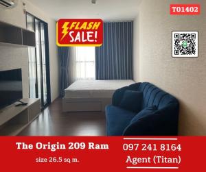 For RentCondoMin Buri, Romklao : 🔥🔥Urgent!!! The origin ram 209 interchange, beautiful room with walk-in closet, good view, not hot🔥🔥