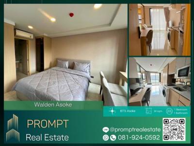 For RentCondoSukhumvit, Asoke, Thonglor : WX01140 - Walden Asoke - BTS Asoke/ MRT Sukhumvit / Terminal21