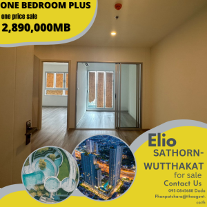 For SaleCondoThaphra, Talat Phlu, Wutthakat : 1 bedroom plus, one price, 2.89 million baht.