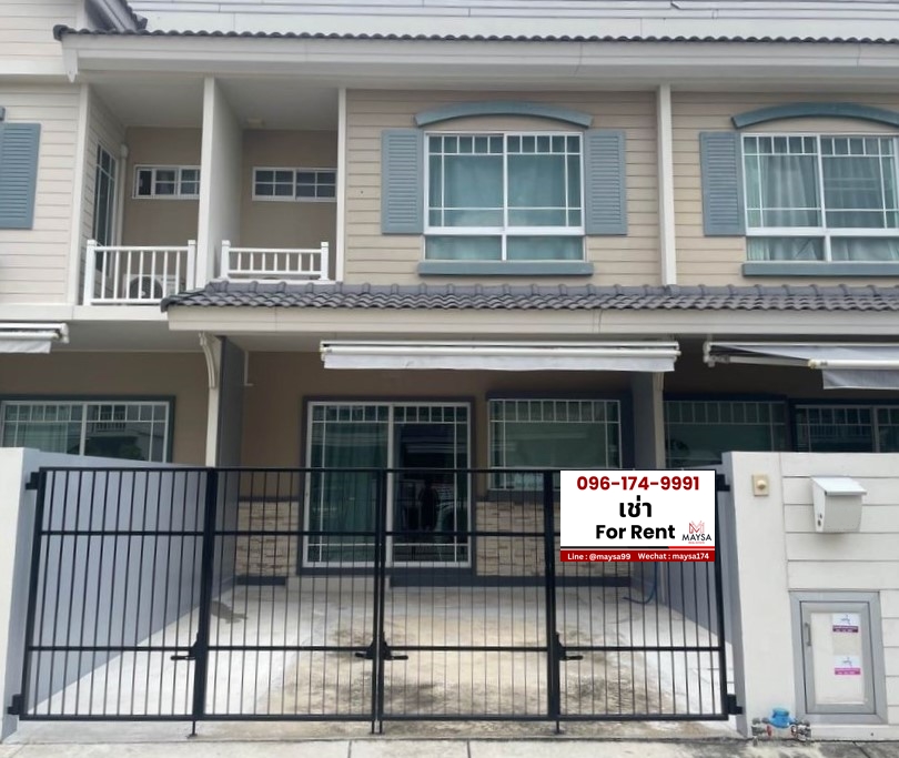 For RentTownhouseSamut Prakan,Samrong : 🏡 Townhome for rent, Indy 2 (Bangna Km.7), Soi Rajavinit Bangkaew School, 16,000 baht per month, beautiful house, quality project from Land and House, vacant house, ready to move in ✅✅