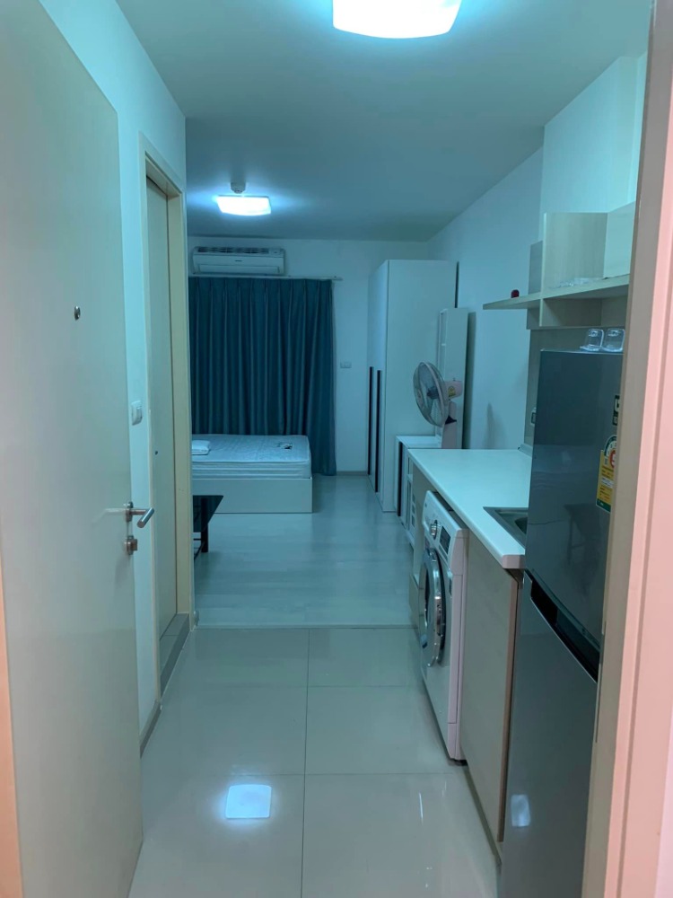 For RentCondoLadprao101, Happy Land, The Mall Bang Kapi : Condo for rent Aspire Lat Phrao 113 (Studio room) 7th floor, next to the Yellow Line, Bang Kapi Station