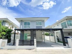 For SaleHouseNonthaburi, Bang Yai, Bangbuathong : For sale: Twin house, The Villa, Ratthanathibet (Soi Tha It), newly renovated, fully extended, near the MRT Purple Line