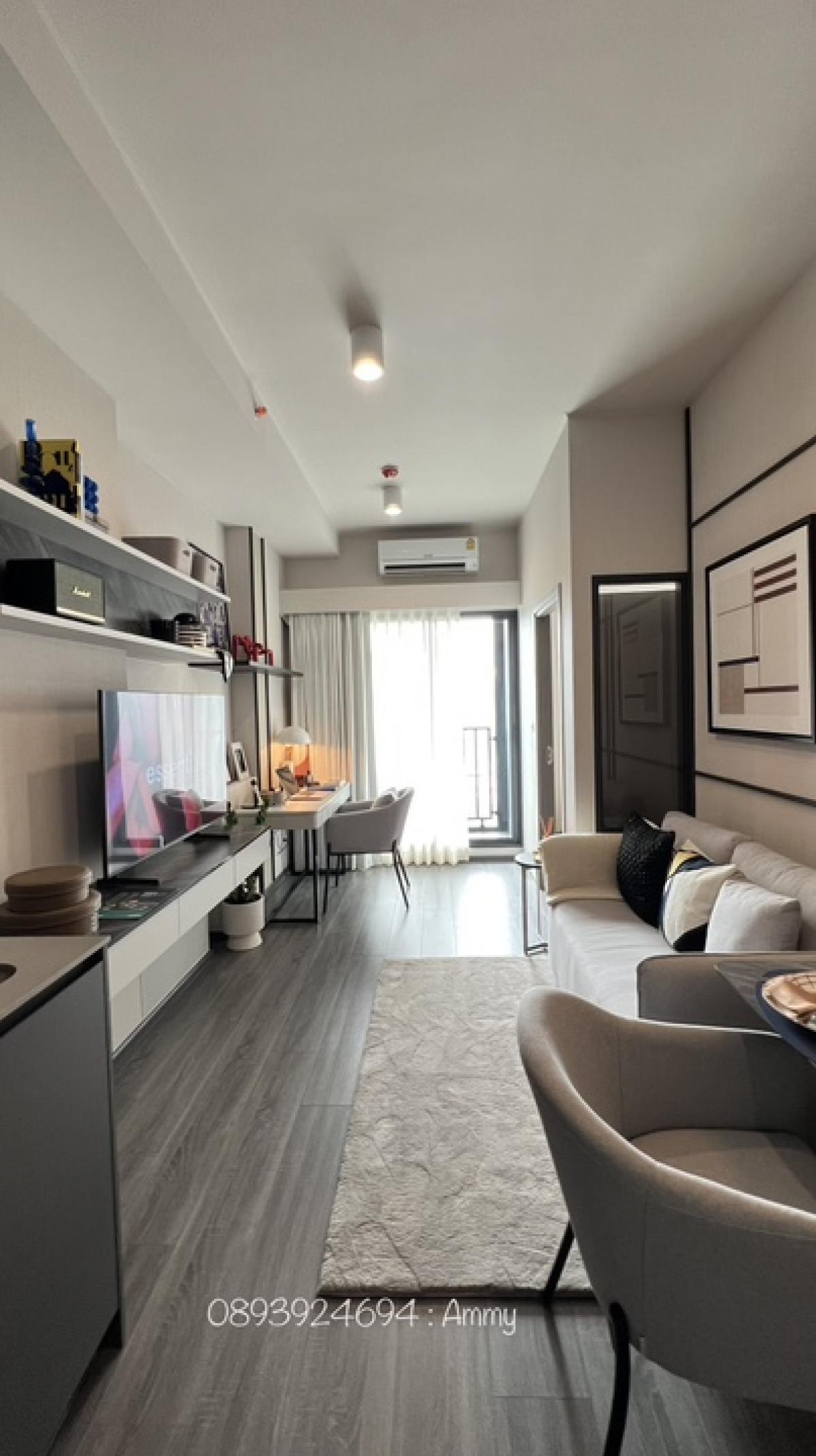 For SaleCondoOnnut, Udomsuk : New condo near BTS Phra Khanong 350 m. 🚆 ***Special price room 29 sq m. Starting at 3.71 million baht***🎉 Fully furnished 🛋️🎉 Curtains & wallpaper🎉 3 electrical appliances 📺💰 Can get a loan 💯 % (0893924694: Am)