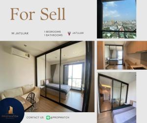 For SaleCondoSapankwai,Jatujak : 🐶 Pet Friendly 🐶 M Jatujak (1 bedroom, 28 sq m.) High floor, good view, price only 3.35 million baht. Tel.0981315848 @propmatch