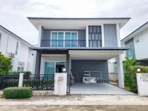 For SaleHousePathum Thani,Rangsit, Thammasat : Single house for sale THE BEST Lam Luk Ka Khlong 6, next to the road, new condition, beautifully decorated, ready to move in