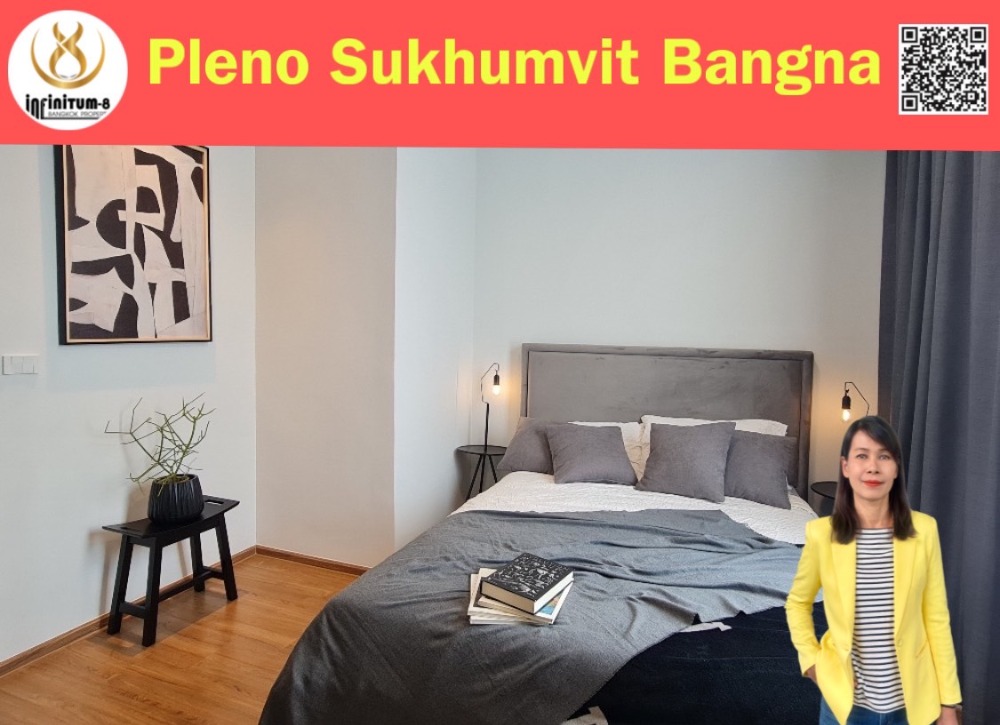 For RentTownhouseBangna, Bearing, Lasalle : #For rent Pleno Sukhumvit-Bangna 2, beautifully decorated, comfortable to live in, near shopping areas, near expressways