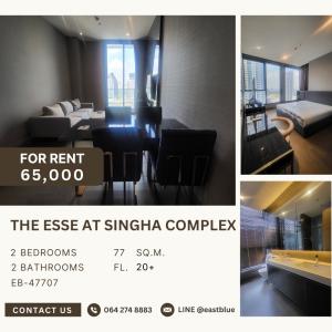 For RentCondoRama9, Petchburi, RCA : THE ESSE at SINGHA COMPLEX 2 Bed, Best Deal 65,000 per month