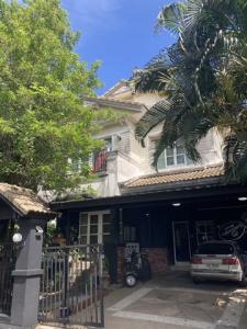 For RentHouseLadkrabang, Suwannaphum Airport : RHT1897 Single house for rent, near the market in front of Chalongkrung Industrial Estate, corner house, area 150 sq m., Chaiyaphruek 1 Project, Lat Krabang