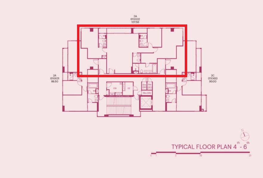 ขายดาวน์คอนโด : Pynn ศูนย์วิจัย by Sansiri 3-bed 137.5 ตร.ม. วิวโล่ง บ้านเลขที่สวย ราคาแรก