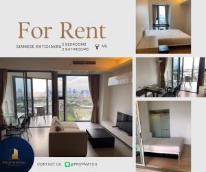 For RentCondoAri,Anusaowaree : 🫰🏻The largest room, the cheapest price🫰🏻 Siamese Ratchakru (2 bedrooms, 2 bathrooms, 67 sq m.) Beautiful room, fully furnished!! Only 35,000 baht per month Tel.0981315848 @propmatch