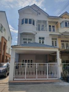 For SaleTownhouseRattanathibet, Sanambinna : Townhouse for sale, 3 floors, Visionville Village 5, Soi Samakkhi 34, corner house, renovated, ready to move in