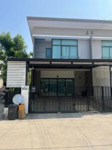 For RentTownhouseSamut Prakan,Samrong : 🏡 Townhouse for rent, corner house, Pruksa Ville project, Wongwaen-On Nut (King Kaew-Sukhaphiban 2), 18,000 baht per month, house is vacant, ready to view and move in on November 1st ✅✅