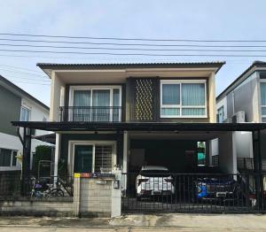 For RentHouseSamut Prakan,Samrong : Single house for rent ✅ Golden Neo Bangna-King Kaew ✅ Beautiful house, good location, project, convenient for entry and exit, on the main road