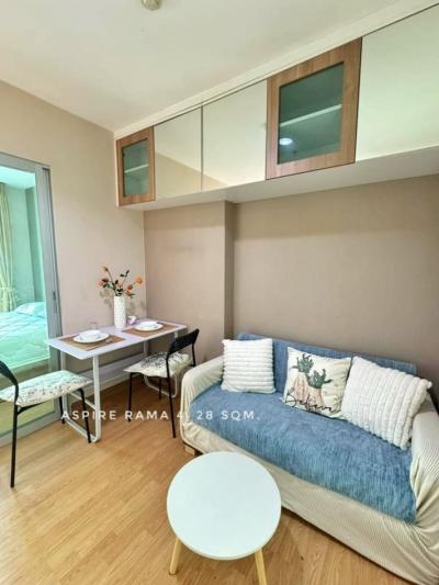 For SaleCondoKhlongtoei, Kluaynamthai : Condo for sale with tenants, suitable for those who want to invest, good returns, Aspire Rama 4, 28 sq m., convenient transportation, near expressway