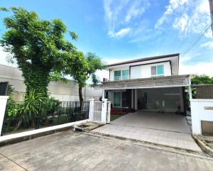 For SaleHouseLadkrabang, Suwannaphum Airport : Single house for sale, corner plot, Manthana Village, On Nut-Wongwaen 3