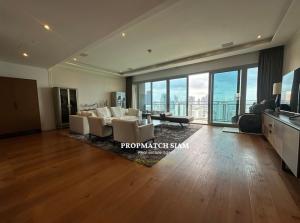 ขายคอนโดวิทยุ ชิดลม หลังสวน : For SALE -Luxurious 3-bed penthouse with stunning Lumpini Park views.