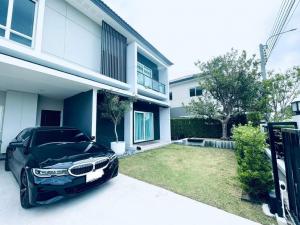 For SaleHouseLadkrabang, Suwannaphum Airport : Single house for sale, Centro Rama 9 - Krungthep Kreetha, 4 bedrooms, 3 bathrooms, 65 sq m, 12.5 million (the front of the house does not collide with anyone, does not block the view, the back is next to the project fence, does not collide with the back o