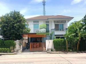 For SaleHouseNonthaburi, Bang Yai, Bangbuathong : Pruksa Village 31 The Season Kanchanaphisek-Bangyai Urgent sale, 2-storey detached house, area 54.40 sq m, beautiful house, good location, near the electric train, ready to move in