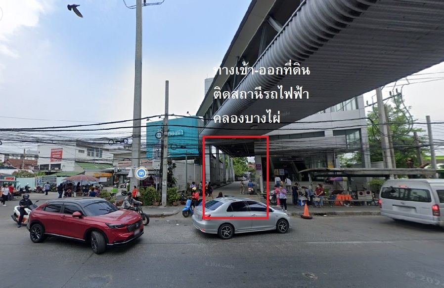 For RentLandNonthaburi, Bang Yai, Bangbuathong : Land for rent, empty, filled, next to Khlong Bang Phai BTS station, Buathong Village, area 350 sq m.