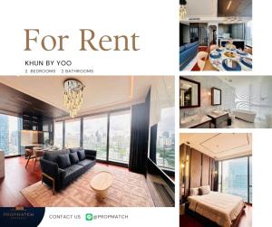 For RentCondoSukhumvit, Asoke, Thonglor : ✨Super Luxury ✨ Khun By Yoo (2 Bed 2Bath 97 Sqm.) Price 150,000 Baht Tel.0981315848 @propmatch