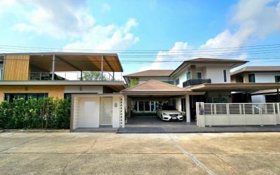 For RentHouseLadkrabang, Suwannaphum Airport : For rent: Single house, Nirvana Icon, Wongwaen-Rama 9, land area 131 sq m, has a golf course, 5 bedrooms