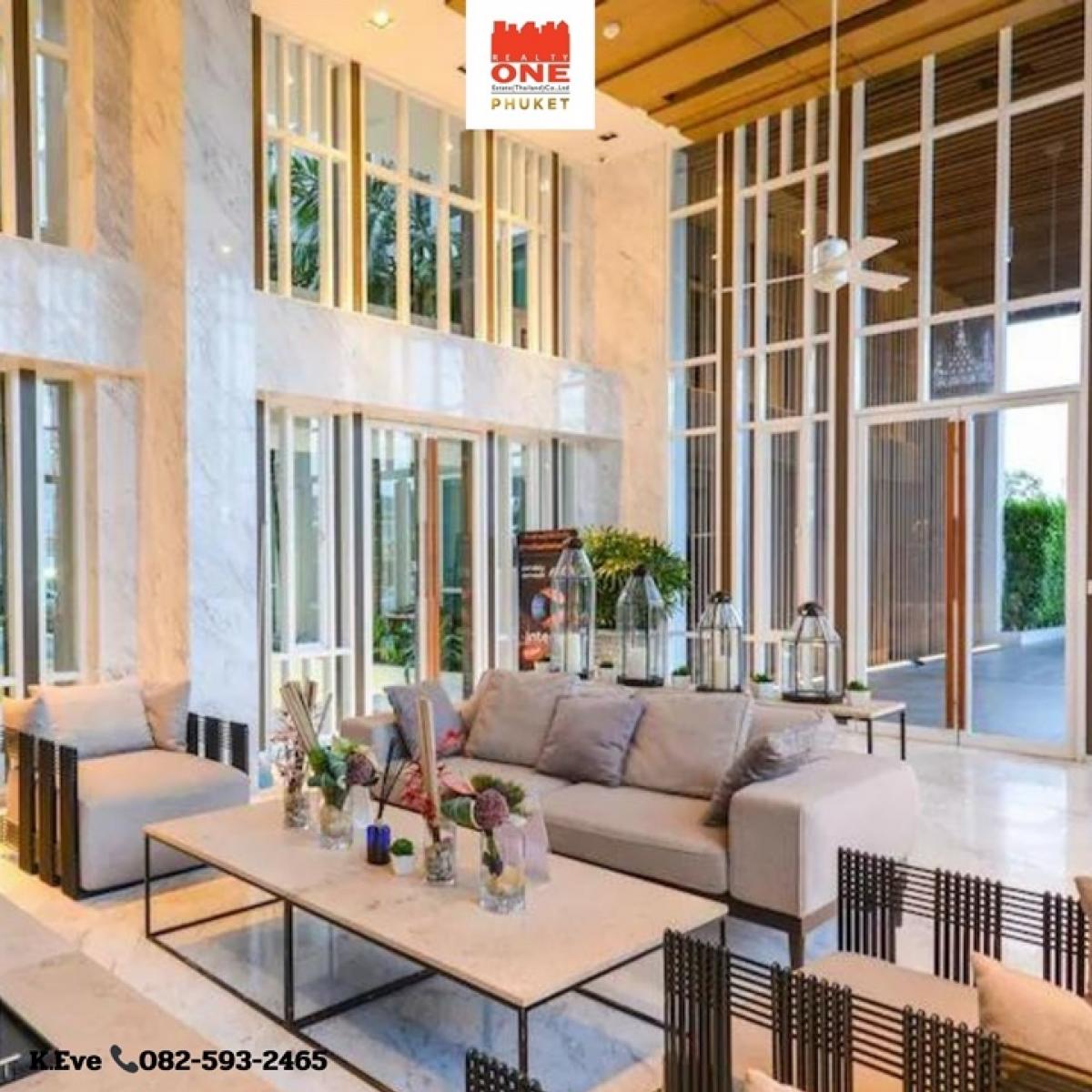 For SaleCondoPhuket : Condo for sale, The Base Downtown Phuket, corner room, 2 bedrooms, 2 bathrooms, private, not attached to anyone, prime location near Central