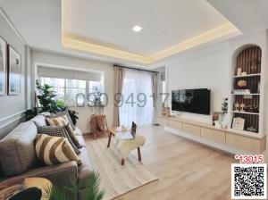 For RentTownhouseBangna, Bearing, Lasalle : Townhome for rent, Indy 2 Bangna-Ramkhamhaeng 2, Scandinavian style atmosphere, near Mega Bangna