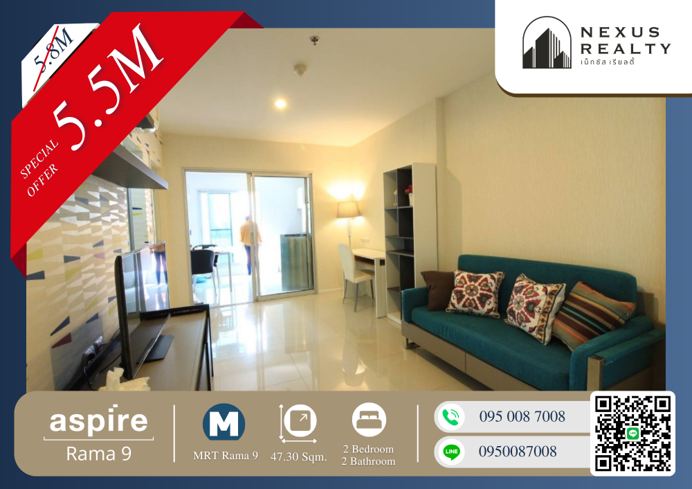 For SaleCondoRama9, Petchburi, RCA : 🔥🔥Selling at a loss!! If you are ready to book, the price can be negotiated!! Beautiful room!! The view is not blocked!! The best price in this area!! It//'s good to buy and live in, it//'s worth it to buy and rent out!! Prime location next to M