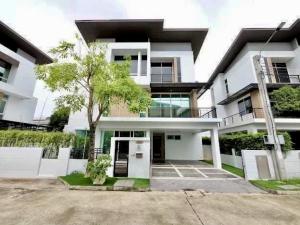 For SaleHousePattanakan, Srinakarin : 3-storey detached house, Nirvana Beyond Light Rama 9, price reduced to only 16.9 million baht