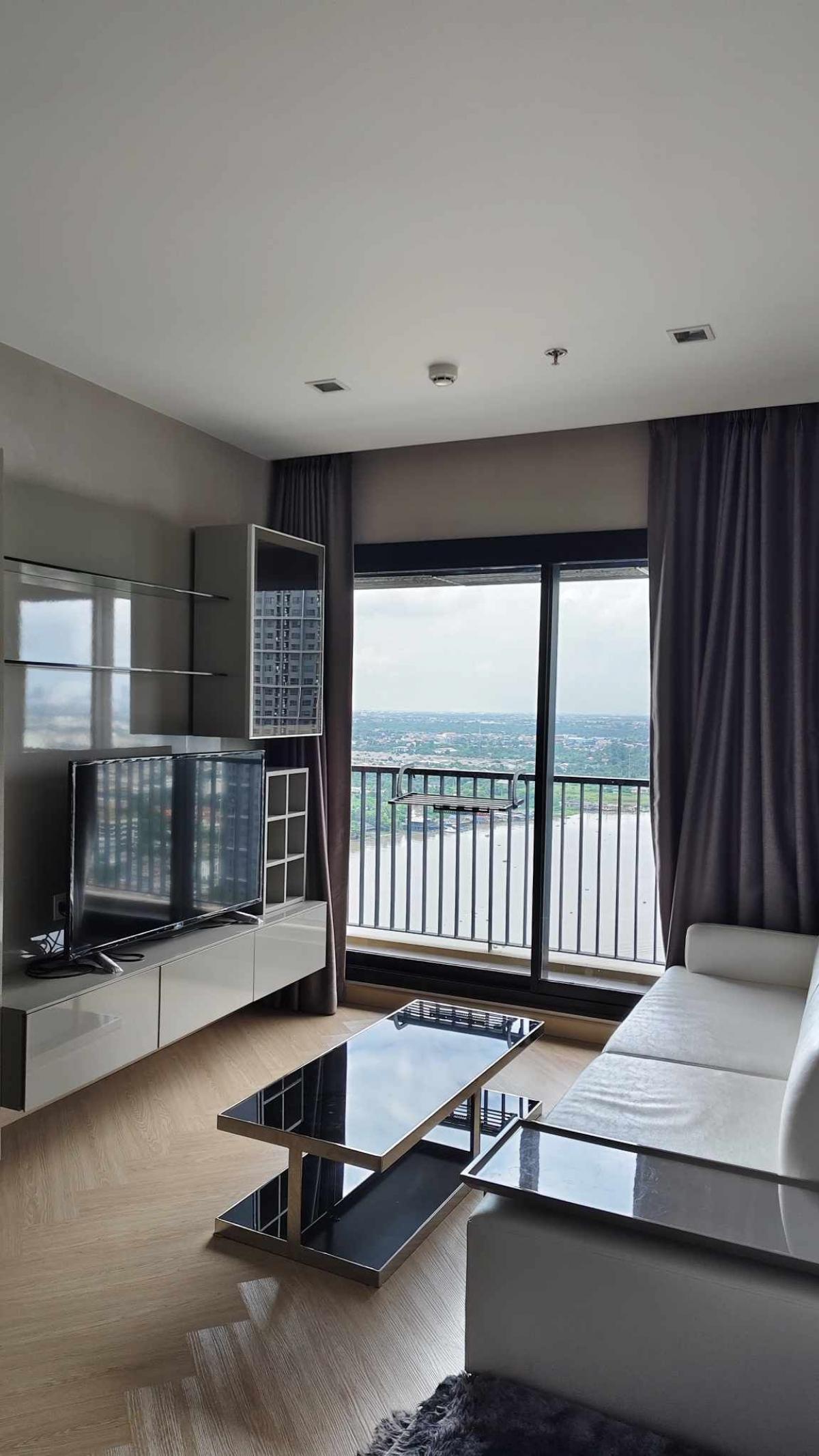 For RentCondoRattanathibet, Sanambinna : 💥For rent 35,000 baht, condo by the Mae Nam River, The Politan Rive (The Politan Rive), near Phra Nang Klao Station