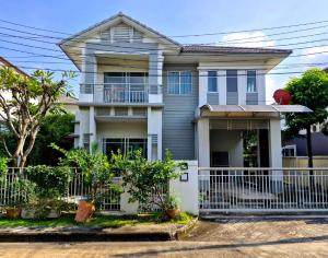 For RentHouseNawamin, Ramindra : 2-storey detached house for rent, Saransiri Village 1, fully furnished, ready to move in, convenient transportation