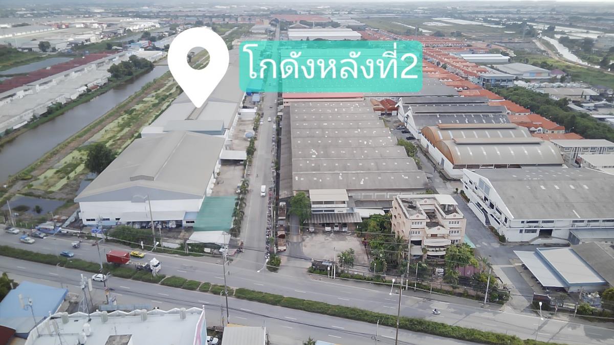 For RentFactorySamut Prakan,Samrong : Warehouse/factory/warehouse for rent, large size 3,000 square meters, with 2nd floor office, separate male and female bathrooms, Soi King Kong, Theparak Road, Bang Bo-Bang Sao Thong, Samut Prakan (orange map factory), convenient transportation, enter Soi