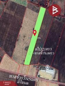 For SaleLandSaraburi : Urgent sale of vacant land, area 9 rai 3 ngan 97.8 sq.wa, Wang Muang, Saraburi