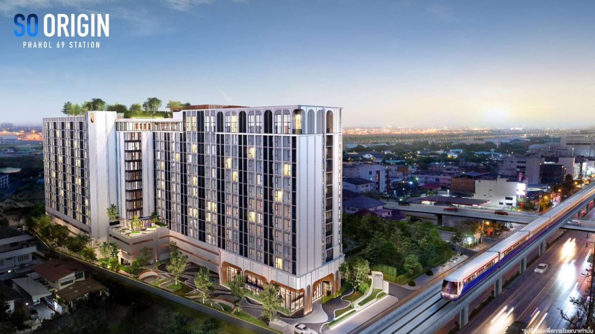 For SaleCondoVipawadee, Don Mueang, Lak Si : 0 baht down payment ‼️‼️Installments start at 900 baht per million ‼️‼️‼️“SO ORIGIN PHAHOL 69” HOTEL CONDO, the first and only one, located on Phahon Yothin Road and BTS Sai Yud, just 50 meters away 🎊🎉