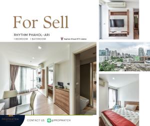 For SaleCondoSapankwai,Jatujak : ⚡️Price drop!! Cheapest in the project⚡️ Rhythm Phahol - Ari (1 bedroom, 35 sq m.) High floor, good view, price only 3.59 million baht. Tel.0981315848 @propmatch