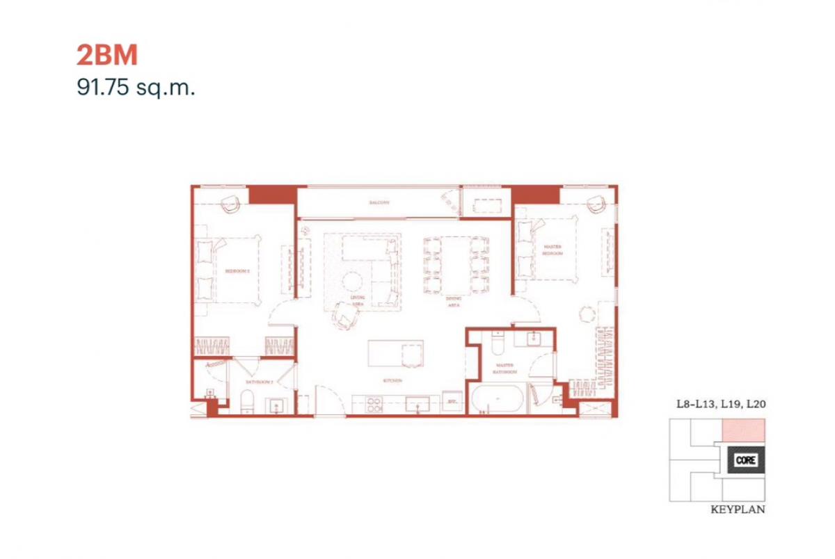 For SaleCondoAri,Anusaowaree : (Room directly from the project) Wide front room VIA Ari size 91.75 Sq.m 2 bed 2 bath price only 20.72 MB!