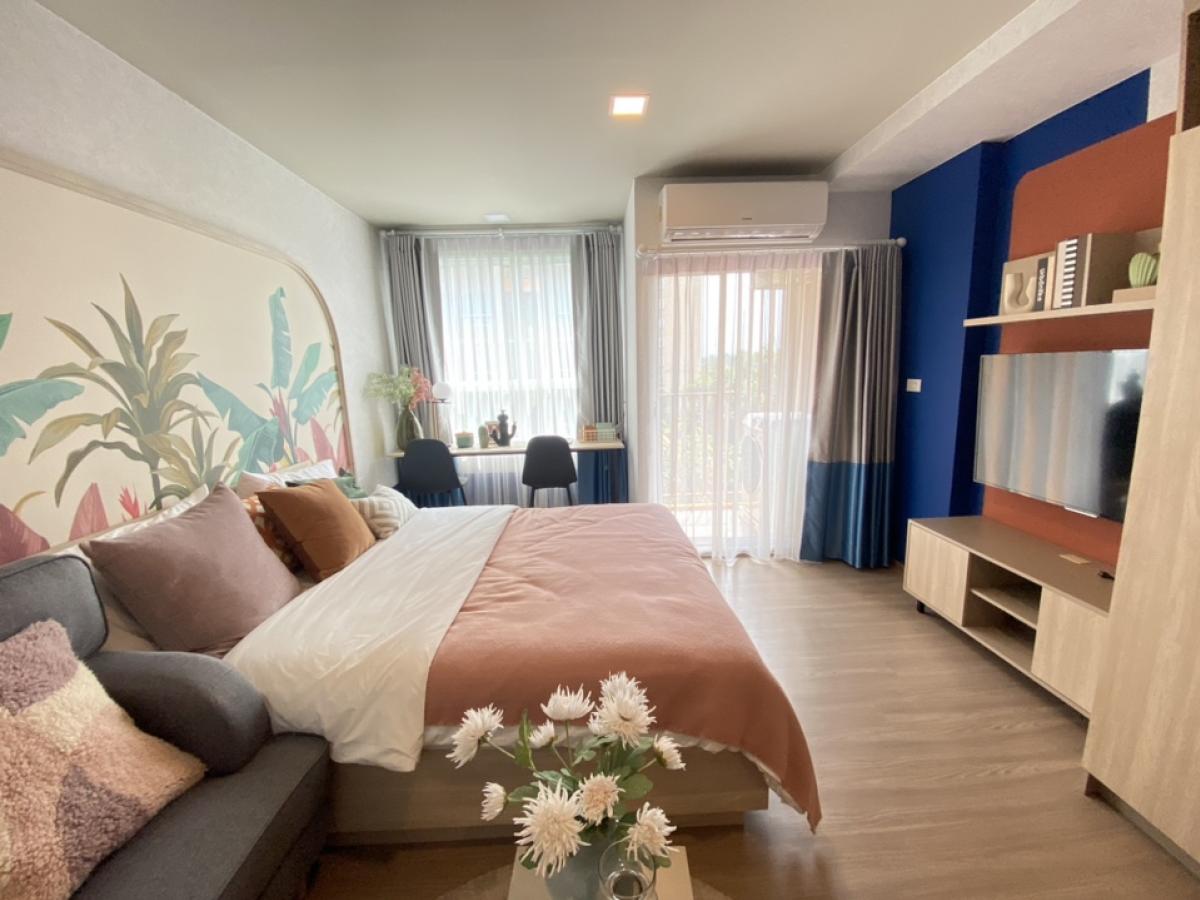 For SaleCondoPinklao, Charansanitwong : (Real room as shown in the picture) The last room closed in Building D Panaa, size 26.81 Sq.m, price only 2.09, with furniture + electrical appliances, fully decorated, ready to move in.